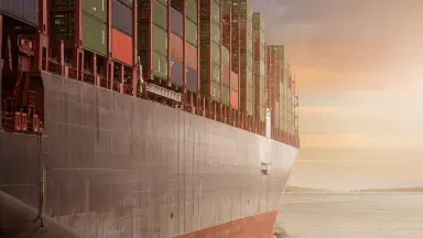 RoRo vessel for overseas transport